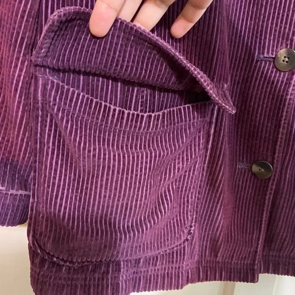 L.L.Bean‎ women’s vintage corduroy purple jacket size Medium P - Picture 7 of 11